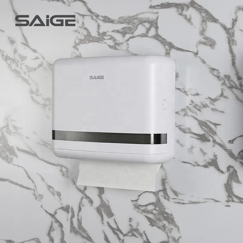 Saige Wall Mounted Z Folded Hand Paper Holder N Fold Toilet Tissue Paper Dispenser