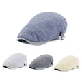 Newsboy Hats for Men Flat Cap Cotton Adjustable Breathable Irish Cabbie Ivy Driving Hunting Hat