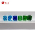 Artificial Wuzhou Cz Gemstones Blue/green Colorful 5a+ Grade 4k Crushed Radiant Octagon Cut Loose Cubic Zirconia