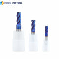HRC 65 Tungsten Steel AlTin Coated CNC End Mill Roughing Square Cutter Tool OEM/ODM BEGUN 10mm