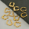 Custom Stainless Steel Fashion Hoop Earrings by Manufacturer Waterproof Jewellery