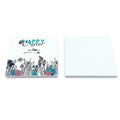Qualisub Personalized 100x100mm Square Shape Ceramic Coaster Sublimation Ceramic Coaster Blanks with Cork for Heat Press