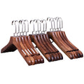 Fashion Custom Wooden Hangers with Logo Boutique for Clothes Displaying in Shop