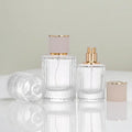Luxury Custom 30ml 50ml Screen Printed Flexography Empty Refillable Glass Perfume Bottles Custom Cap Skin Care Serum Mascara