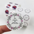 Professional Manufacturer's Wholesale Custom Private Business Labels Printing Logo Imprinted Round Sticker Rolls for Candle Use