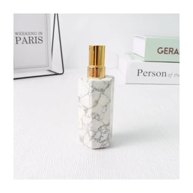 DIY Home Decoration Natural Empty Gemstone Howlite Perfume Spray Bottle For Women
