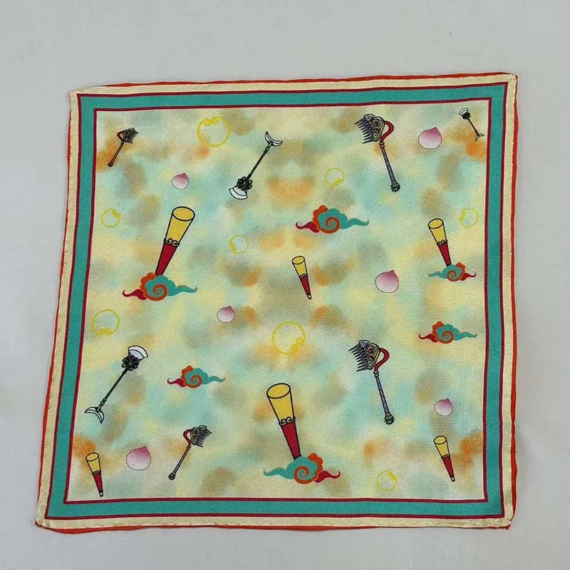 Silk Fabric Double Printed Silk 14mm Silk Twill Scarf 100% Spring Custom Silk Scarf