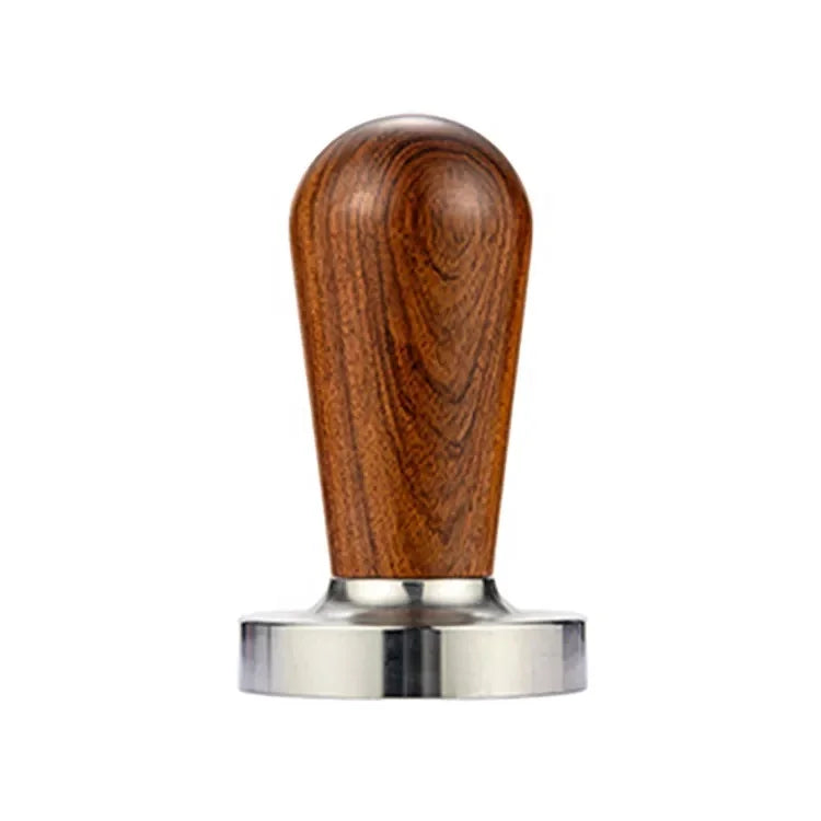51mm 53mm 58mm Stainless Steel Espresso Coffee Tamper Wooden Handle Coffee Tamper