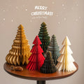 Nicro Wholesale Standing 2pcs Biodegradable Supplies Giant Tree Shape Party Wall Decoration Set Xmas Christmas Paper Honeycomb