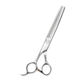 7 Inch Left Handed Professional Japanese 440C Beauty Hair Thinning Scissors 59-60 HRC Blunt-Sharp Tip for Pet Dog Grooming