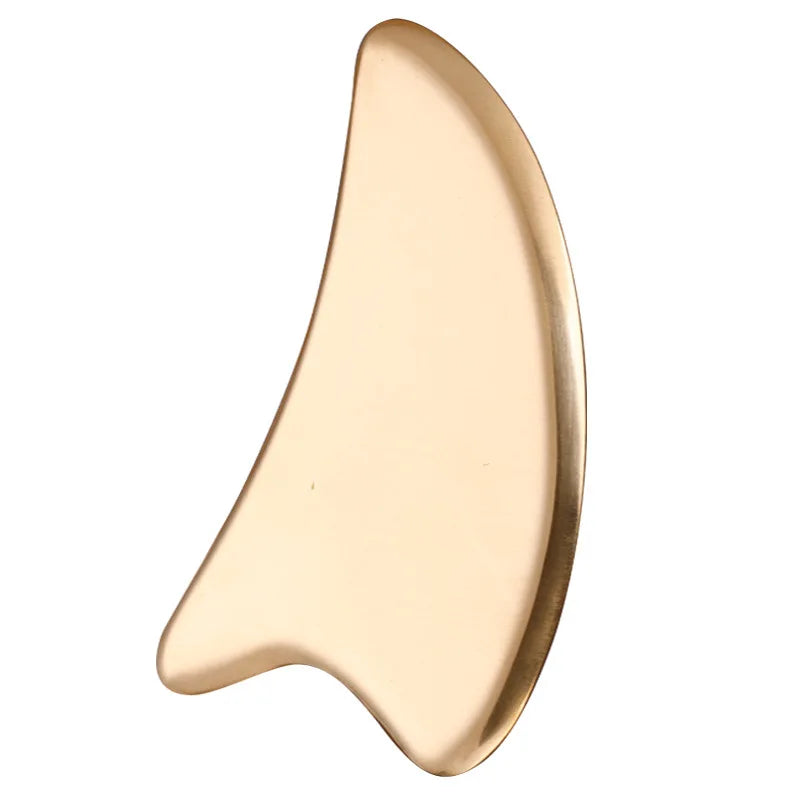 HZ Factory Directly Supply Gua Sha Facial Oil Set and Large Body Tool for All-Natural Self-Care Brass Guasha