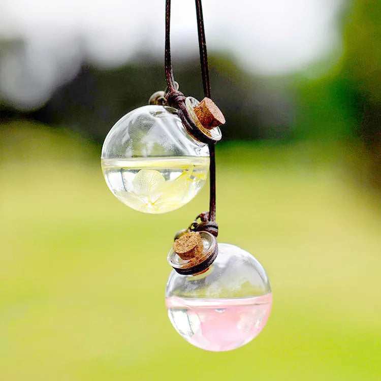 Empty Hanging Car Aromatherapy Essential Oil Air Freshener Scent Fragrance Aroma Diffuser Perfume Bottle