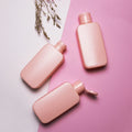 New Desgin Customized Color 250ml pink Color Flat square Empty HDPE for Shampoo Hair Conditioner Bottles Hot Color