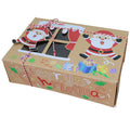 Creative Kraft Paper Christmas Candy Cookie Cake Box Christmas Themed Gift Packaging Box with PVC Window