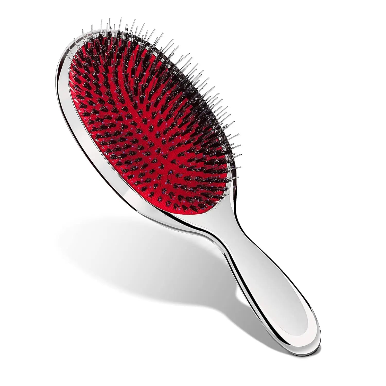 Women's Eco-Friendly Detangling Hair Brush Air Cushion Hair Extension Wig Boar Bristle Plastic Handle Customized Color Logo