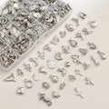 Vintage Y2k Silver Love Pendant butterfly Moon Sun Animal  Flower Pendant for Earrings Necklaces Bracelets DIY Supplies