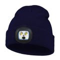 Factory Custom New LED Headlamp Lighting Night Fishing Beanie USB Led Knitted Hat for Family Gift