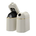 JustBeEasy Induction Plastic Automatic Package Self Seal Smart Trash Can Hands-Free 10L with Side-by-Side Lid Household Mini