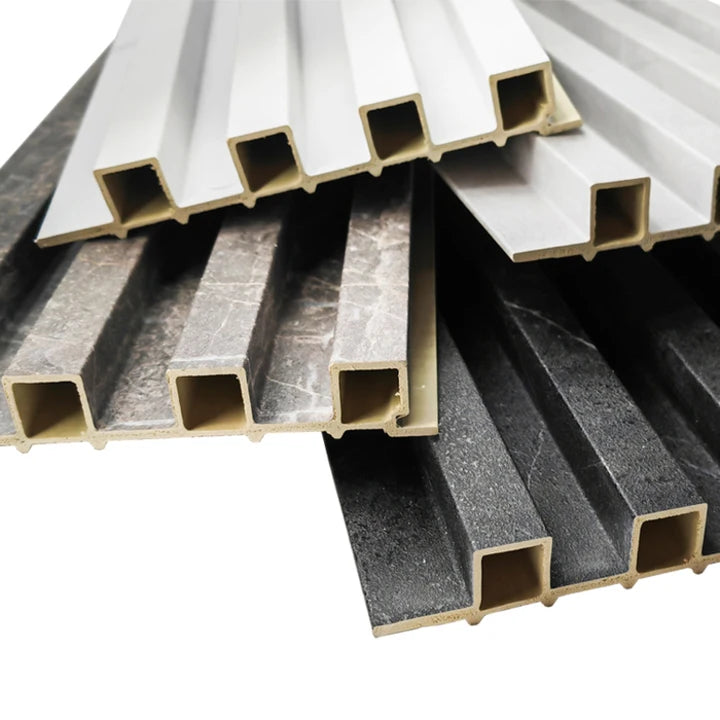 Wholesale Modern Eco-friendly Fireproof Waterproof PVC WPC Wood Wall Panels Soundproof Smoke-Proof Anti-static Commerce
