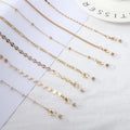 Fashionable 18K Gold Plated Glasses Chain for Women Sunglass Chain String Strap Metal Eyeglass Retainer Eyewear Holder