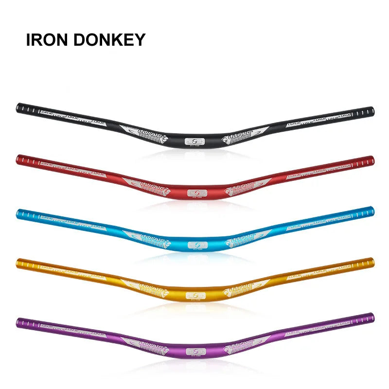 IRONDONKEY OEM Mountain Bike Handlebars Anodized 800mm Aluminum Alloy for Road Bicycles BMX