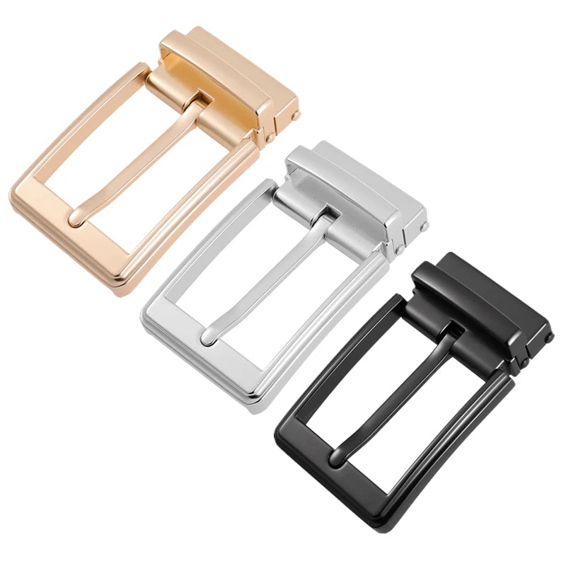 LQbelt 35MM Pin Buckle for 3.3CM Belt With Holes Alloy Buckles Factory Custom Logo Wholesale Stock