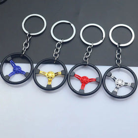 Wholesale Custom Logo Racing Steering Keychain Car Auto Race Car Steering Key Chain