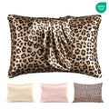 QINGYAN Pillow case for Printing Customized Satin Pillowcases with Leopard or Floral Print Home Use Woven Techniques Custom Logo