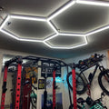 2023 New Style Model Led Hexagon Lights Custom Shapes Garage Workshop Lights Professional Lighting Factory
