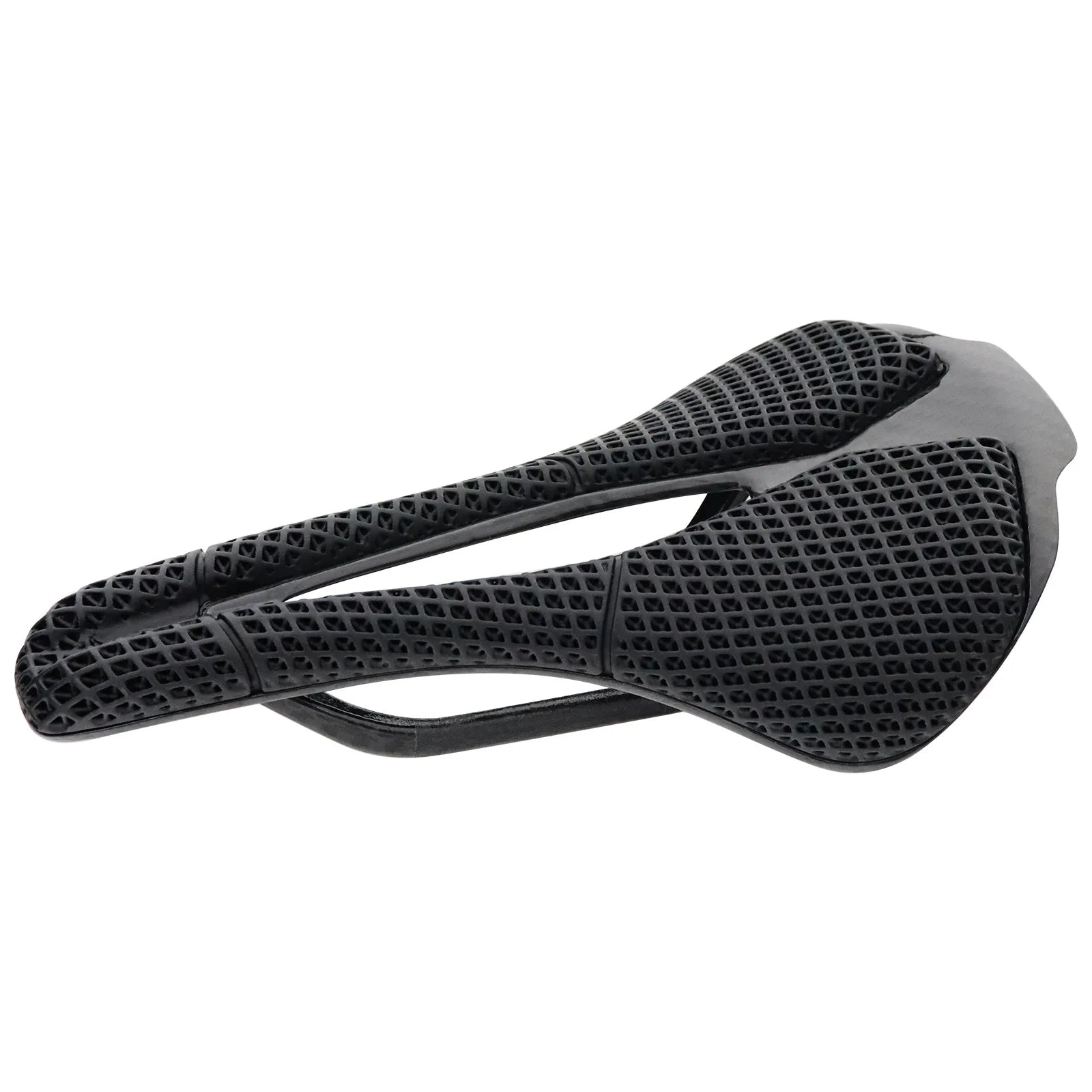 3D Printing Carbon Fiber Bicycle Saddle Ultralight Hollow Seat Comfortable Breathable Honeycomb Cushion for Mountain Road Bikes