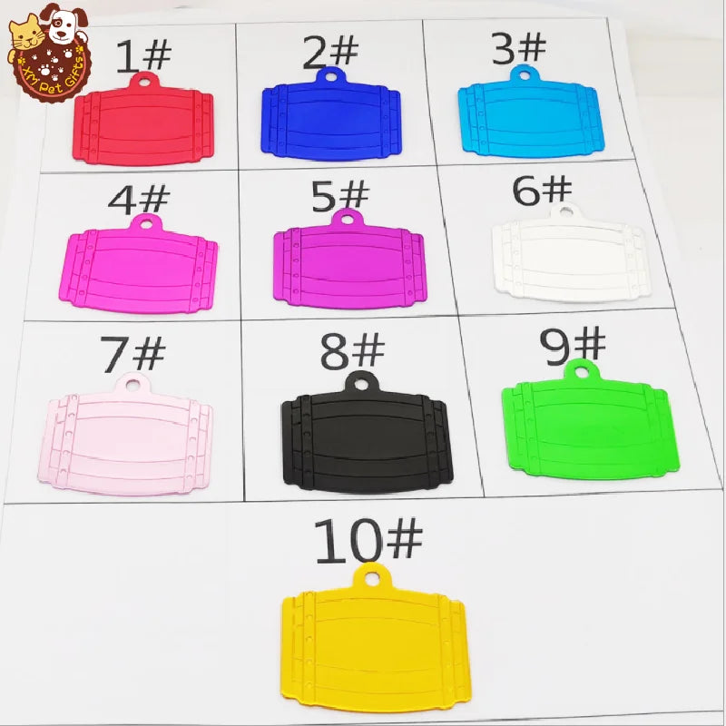 Wholesale butterfly Shapes Metal Anodized Aluminum Alloy Pet ID Tags