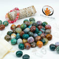Hot Sale Natural Gemstone Ocean Jasper Tumbled Stones Healing Raw Stone for Reiki Healing Crystal Tumble Stones