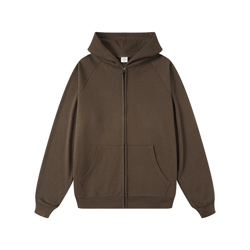 445gsm Jackets for Men Hoodies& Sweatshirts Clothing Custom Cotton Zip up High Street Cardiganover Size  Zip up Hoodie