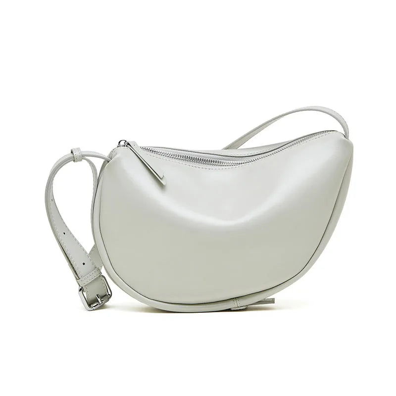 Wholesale Large Capacity Genuine Leather Shoulder Bag for Women Luxury Dumpling Handbags Famous Brands Custom Supplier's Lady