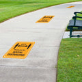 Custom Asphalt Street and Sidewalk Decals for Outdoor Parking Floor Advertising Stickers