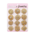 Assorted Designs Metal Rhinestone Brooches Gold Silver Wedding Bouquet Brooch Pins for Parties Decoration and Gifts