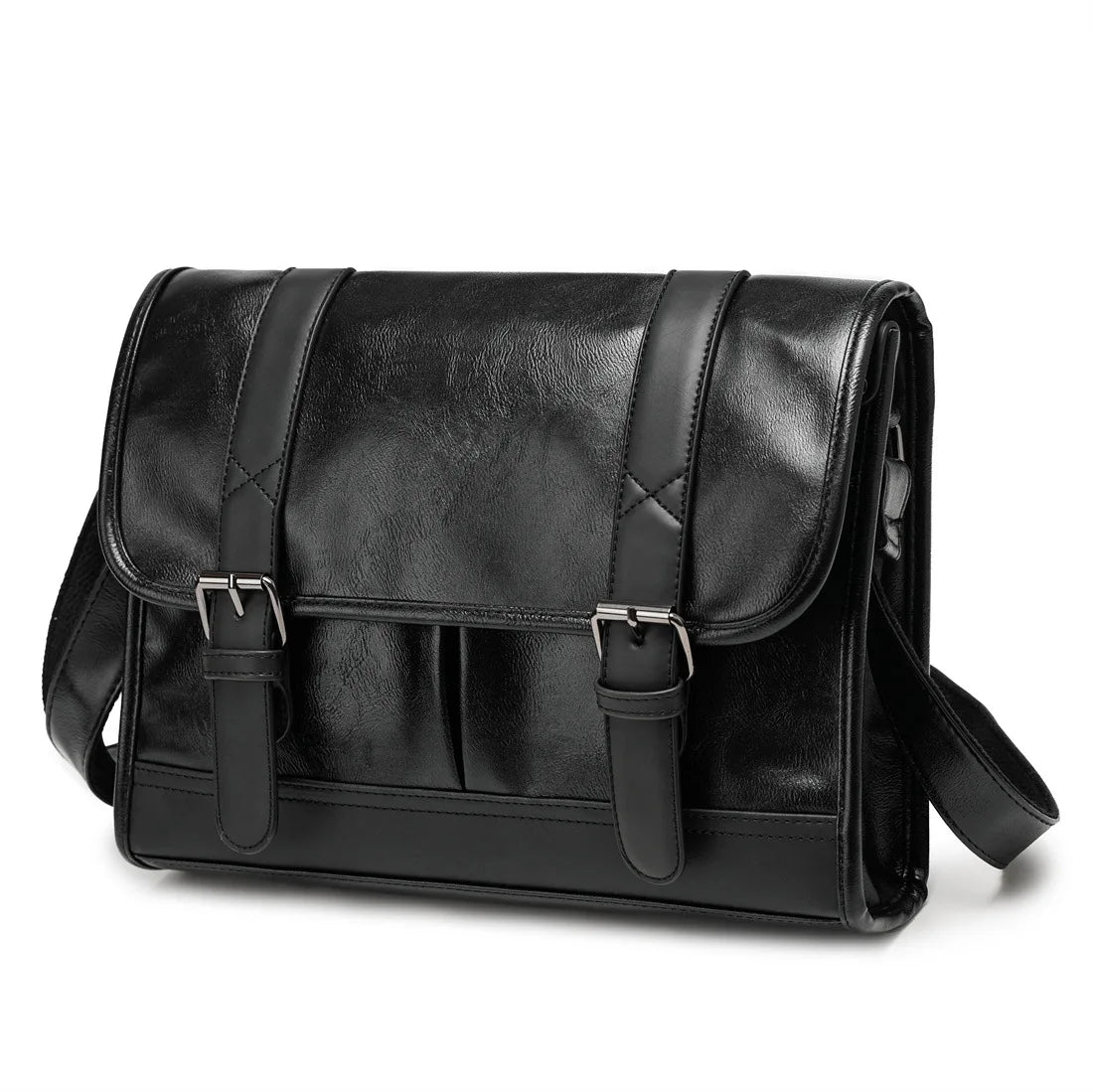 Briefcase Business Laptop Custom Pu Leather Sport Side Chest Sling Crossbody Luggage Travel Shoulder Messenger Bag for Men Women