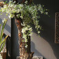 A-1524 Plastic Snow Willow Stem Flower Silk White Fontanesia Artificial Flower for Wedding Home Decoration