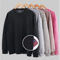 400 Grams Men's Washed 60% Cotton Solid Customized Terry Collar Digital Printing Oversize Side Pocket Sweatshirt