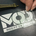 New Crystal Code Brand Logo Waterproof Vinyl Transfer Stickers for Custom UV Labels Candle Photo Frame & Craft Projects