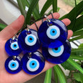 Bohemian Style Blue D-Evil Eye Necklace for Women and Men Turkish Devil Eye Lucky Turkey Resin Resin Rope Chain for Parties