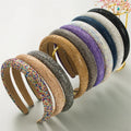 Luxury Colorful Full Diamond Headband Shiny Crystal Beauty Hairband Women Wedding Party Fashion Hair Accessories Fine Jewelry