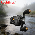 [Germany Stock] Rooblinos AK Waterdrop Left Hand Baitcasting Reel 7.2:1 Gear Ratio Aluminum Alloy