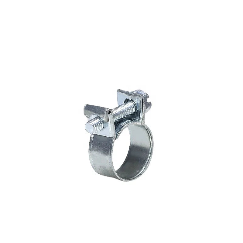 Galvanized Stainless Steel Adjustable Industrial Fuel Injection Tube Screw Mini Hose Clamp Inch Metric Automotive