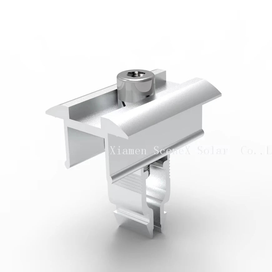 Universal Quick Installation Solar Panel Roof Mounting Rail With Adjustable Mid/End Clamps