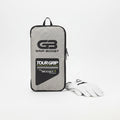 Custom Printed Premium Reusable Polyester Football Golf Sports Glove Storage Zippered Packing Pouch Carry Bag with Handle
