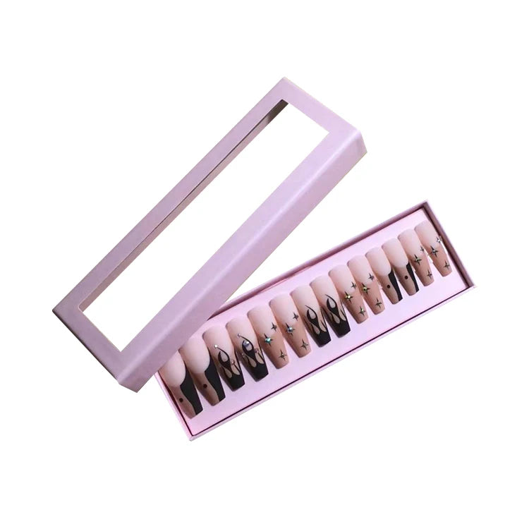OEM Custom Full Cover Short French False Nails Private Label Packaging Box for Face Cream Loose Powder Eye Cream Facial Cleanser