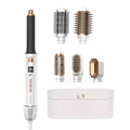 OEM Mesky 3 Temperature Level Heat Setting Curling Iron White or Custom Color Iron Hair Brush Set
