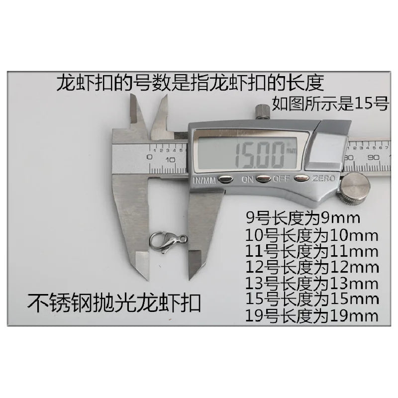 Stainless Steel Lobster Diy Jewelry Accessories Stainless Steel Cast Bright Necklace Connection Bracelet Wholesale