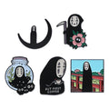 No Face Man Funny Creative First Coffee Brooch Pin Lapel Badges Custom Design Cartoon Anime Movie Enamel Pins
